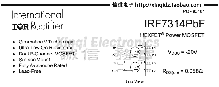 IRF7314TRPBF