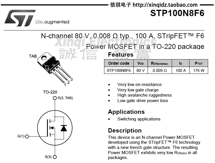 STP100N8F6