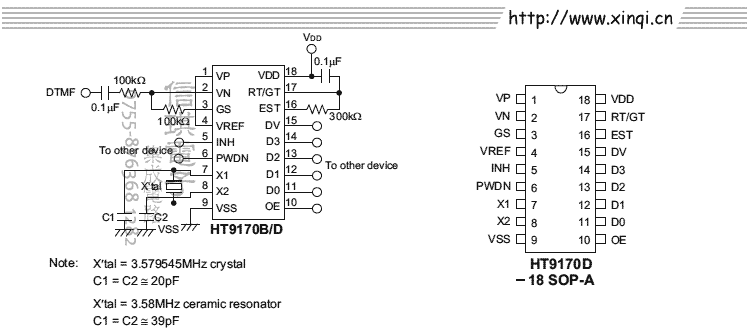 HT9170B